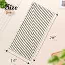 Jacquotha Hand Towels 4 Pack, Cotton Face Towels for Bathroom & Spa Days, Decorative Black Stripes for Kitchen Decor, 14 x 29