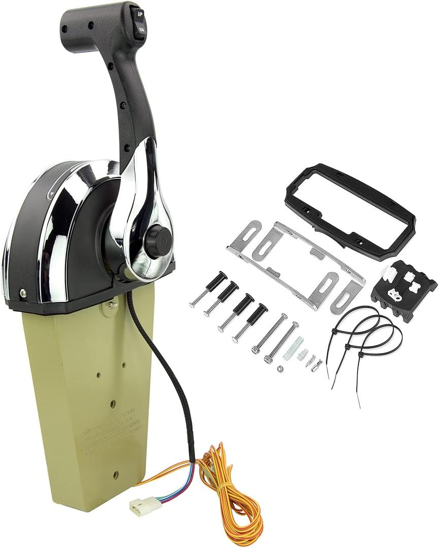 Single Outboard Remoto Control Kit for Mercury 8M0059686 Top Mount Console Box Marine Boat Remote Control Box Single Binnacle Outboard Control Kit