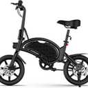 Jetson Bolt Electric Bike, Foot Pegs, Easy-Folding, Built-in Carrying Handle, Twist Throttle, Cruise Control, Up to 15.5 MPH, Range Up to 15 Miles, Ages 13+