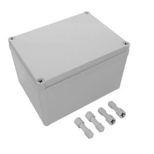 LeMotech Junction Box IP67 Waterproof Dustproof ABS Plastic Project Box for Electrical Outdoor Enclosure Gray 7.9 x 5.9 x 5.1 inch (200 x 150 x 130 mm)
