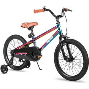JOYSTAR Kids Bike for Ages 2-12 Years Old Boys Girls, 12-20 Inch BMX Style Kid's Bikes with Training Wheels, Children Bicycle for Kids and Toddler, Multiple Colors, 20 Inch with Training Wheels & HandBrake