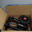 Knee Scooter, 300lbs Capacity, 13" Big PU Seat, Disc Brake Knee Walker, All Terrain Foldable Knee Scooter Walker with Bag for Foot Injuries Compact Crutches Alternative (Black)