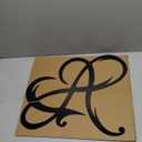 Luxshiny Heart Wall Decor Hanging Ornament Metal Sign for Indoor Decoration Eternal Love Design for Bedroom and Living Room