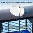 Magnetic Phone Holder for Car Mount,Vacuum Magnetic Suction Car Accessories for iPhone 16 Pro Max 15 14 13 12 Plus Samsung HuaweiWaterproofMagnet Cell Phone Holders for Shower/Desk/Mirror (White)