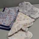 1 Pack 3 Blankets Super Soft Fluffy Premium Fleece Pet Blanket Flannel Paw Printed Throw for Dog Puppy Cat (Medium 30x20'', Beige, Grey, Navy)