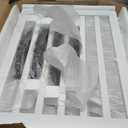 Wooden Dog Gate Freestanding Foldable 6 Panel Pet Gates Extra Wide Dog Gates for Indoor Doorways Stairs 24in Height Support Feet Included