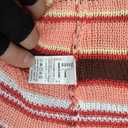 MakeMeChic Women's Striped Mini Dress Crochet Beach Cover Ups (Pink, L)