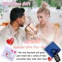 To My Love Anniversary Keychain for her him, Valentines Anniversary Birthday Meaningful Gifts for Boyfriend Girlfriend Husband Wife. Greeting Card Love Keyring for Men Women Lover Soulmate3