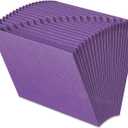 Smead Colored Expanding File, Alphabetic (A-Z), 21 Pockets, Letter Size, Purple (70721)