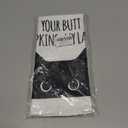 Funny Bathroom Hand Towels Kitchen Towels Bathroom Black Cat Dish Towels Your Butt Napkins My Lady for Bath Bar Dining Room Decor and Housewarming Gift 16x24 Inch