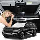 Windshield Sunshade for Lincoln Aviator 2020-2026 Sun Shade Car Windshield Accessories Upgrade 4 Layers Blocks UV Rays Custom Fit Aviator 240T Car Window Shades Front Windshield Keep Cool Foldable