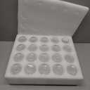 20 Pieces Glass Bud Vases for Centerpieces Bulk Mini Flower Bouquets Vases Small Cute Crystal Ribbed Glass Bud in Bulk for Wedding Baby Bridal Shower Table Party Home Decor (Clear)