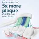 Philips Sonicare 4100 Electric Rechargeable Power Toothbrush, Pink, with Genuine Philips Sonicare Optimal Plaque Control Replacement Toothbrush Heads, White, 3 Pack