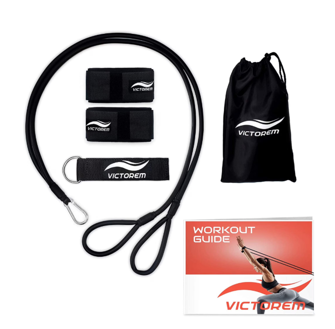 Victorem Arm Resistance Band for Working Out -Stretching J-Resistance Bands with Handles for Muscle Mobility, Baseball/Softball Exercise Bands Resistance Tube Set-Resistant Band Workout Guide Included
