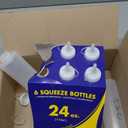 New Star Foodservice 26207 Squeeze Bottles, Plastic, 24 oz, Clear, Pack of 6 (24 Ounces)