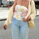 GORGLITTER Women's Long Sleeve Cropped Cardigan Sweaters Cute Chunky Button Down Lightweight Knit Short Cardiagn (L)