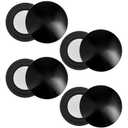 4 Pairs Magnetic Race Bib Clips, Marathon Race Number Holder Buckle Magnets Racing Bib Fixing Fastener Clip Running Gear for Field Triathlon Run Cycling (Black)