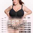OEAK Bralettes for Women No Padding Comfortable Wireless Bras Seamless Bralette No Underwire Bra Cute Everyday Tshirt Bras (Black)