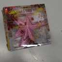 Aneco Pink Glitter Mini Christmas Tree Topper Shatter-Proof 6 Inch Christmas Tree Decoration Treetop for Holiday Ornament or Home Decor