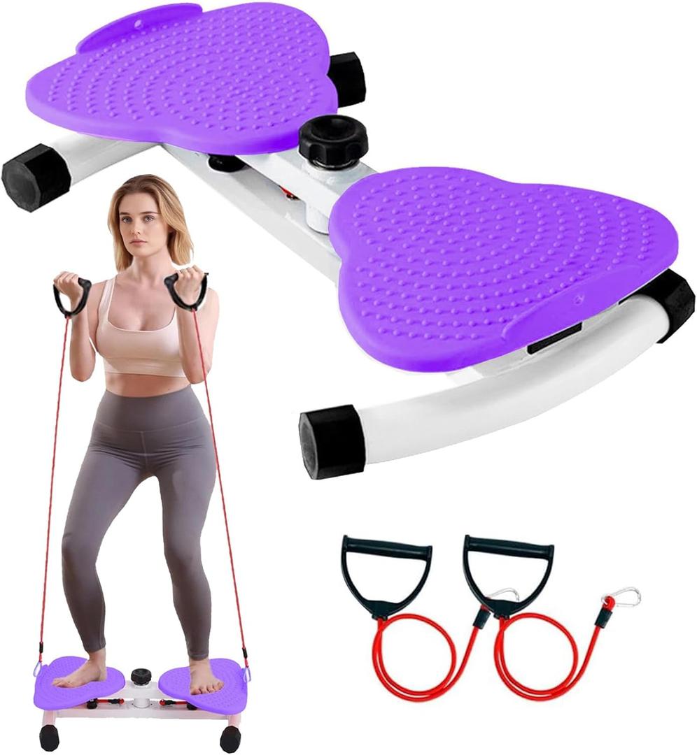 Waist Twister Machine Exercise, Twist Board for Exercise, Waist Twisting Machine, Adjustable Waist Twister Board Waist Sculptor Twist Exercise Machine, Ab Twister Board (Purple)