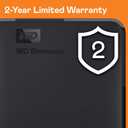 Western Digital WD 1TB Elements Portable External Hard Drive for Windows, USB 3.2 Gen 1/USB 3.0 for PC & Mac, Plug and Play Ready - WDBUZG0010BBK-WESN