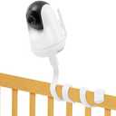 HiPP Baby Monitor Mount Camera Shelf Compatible with VAVA and Most Other Baby Monitors, Universal Flexible Baby Camera Holder, Securely Attaches to Crib Cot Shelves or Furniture, 1/4" Screw (Camera Not Included)