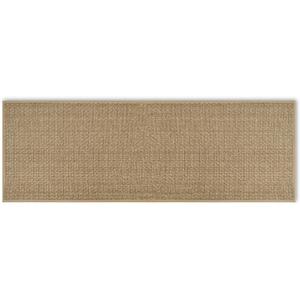 Artoid Mode Washable Non-Slip Rubber Backing Kitchen Rugs Doormat, Absorbent Kitchen Floor Mats in Front of Sink Kitchen Mats for Floor Home Decor 17x47 Inch (Linen)