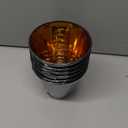 Chandelier Shades Set of 6,Small lamp Shades clip on bulb Gold mirror Hardback, Mini lamp shade with Black Linen Dia 3"Top x 6"Bottom x 5"H (Black, 3x6x5")