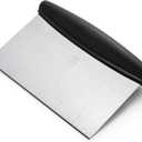 OXO Good Grips Stainless Steel Multi-Purpose Scraper & Chopper, Dough Cutter for Pizza, Bread and Cookie Dough, Multi-Purpose Vegetable Chopper, Dishwasher-Safe Kitchen Essential