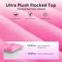 Inflatable Pregnancy Pillow, Full Body Pregnancy Mattress with Hole for Belly Chest/Head, Pregnancy Pillows for Prone Sleeping, Relieves Back Pain-Portable for Massage, Home, Travel-Pink