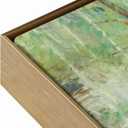 Floater Frame for 48x60 Canvas Paintings, DIY Metal Floating Frames with 5/6" Deep for Art Show Exhibition Home Office Gallery Wall Decor, Abstract Artwork for Modern Farmhouse Room (Bronze)