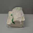 Automatic Parakeet Bird Bath with Pump, Large Bird Shower Fountain Indoor Bathtub with Running Water, Parrot Bath Tub Faucet for Pet Birds, African Grey, Cockatiel, Conure, Budgie, Lovebird (Square - White)