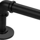 Black Industrial Pipe Curtain Rod 18 to 88 Inch,1 Inch Diameter Adjustable Wrap Around Curtain Rod,Metal Window Treatment Rods,Ideal as Your Kitchen,Bedroom,Outdoor Patio Etc