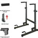 Adjustable Height Dip Bar Station, Heavy Duty Dip Station for Home Gym,Multi-function Dip Station Pull Up Bar Full Body Strength Training Workout Fitness Equipment for Tricep Dips