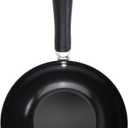 GoodCook Everyday Nonstick Wok, 8-Inch, Black, Carbon Steel Small Wok, High Wall Construction, Flat Base, Ergonomic Flame Guard Handle, Non-Stick Wok Pan for Stir Fry and Sauting