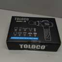 TOLOCO Massage Device Deep Tissue, Percussion Massage Device with 10 Replacement Heads, Super Quiet Portable Electric Massager for Athletes, Relax, Black