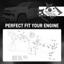 Bevinsee LS Truck Alternator/Power Steering Pump Bracket SUV Driver Side Compatible with Chevrolet GMC Silverado Sierra Yukon Tahoe Express Suburban 1500 2500 3500 1999-2014 LS Engines CNC-Machined
