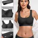 Avidlove Women's Comfy Pullover Wireless Bra Seamless Bralettes No Underwire T Shirt Wirefree Wide Straps Sleep Everyday Bras (Large, Black)