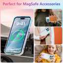 ZTOFERA Magnetic Case for iPhone 16 Pro Case 6.3",Cute Luxruy Iridescent Case with Love Hearts Pattern, Plating Edge Camera Lens Protection Shockproof Phone Case for Women Girls,Blue