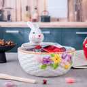 Adorable Easter Ceramic Candy Dish - Easter Bunny Candy Bowl, Dishwasher and Microwave Safe