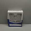 The Dreidel Company Traditional LED Electric Silver Matte Hanukkah Menorah Full Size 13 Inches Tall Battery or USB Powered - Includes a Micro USB Charging Cable