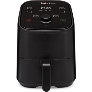 Instant Pot Vortex 2QT Mini Air Fryer,Small Air fryer that Crisps,Reheats,Bakes,Roasts for Quick Easy Meals, Includes over 100 In-App Recipes,is Dishwasher-Safe, from the Makers of Instant Pot, Black