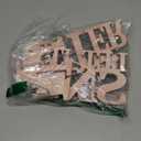 COCHIE Wooden Winter Let It Snow Sign, Snowflake Winter Decorations for Home, Office, Shelf, Mantel, Indoor, Blue White Wood Table Top Party Decor (Brown)