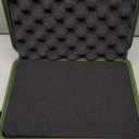 1 Pcs 11.3 x 8.7 x 4.2 Inch Waterproof Hard Case with DIY Customizable Foam Insert Portable Protective Case with Knife for Camera Drones Equipments Tools Test Instruments (Green)