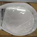 Wood Toilet Seat, Slow Close, High Gloss Finish, Premium Moulded Wood, Quick Release, White, PIKLiDS (Round)