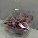 SHareconn 100pcs Christmas Tree Decorations Ornaments Set, Shatterproof Plastic Baubles Decorative Balls for Xmas Tree Decor Holiday Wedding Party, Burgundy