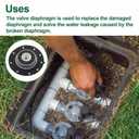 Valve Diaphram Assembly 100232, for Irritrol Sprinkler Valve All 205 Models 205S, 205SF, 205T, 205TF Also for Richdel R-204,for Rainjet