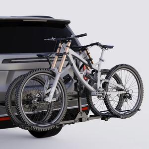 Tanx Fat Tire Bike Rack for Tow Hitch, 2-Bicycle 160 lbs Capacity, Model HB303, Black