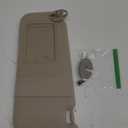 Beige Driver Left Side Sun Visor Replacement Compatible with 2007 2008 2009 2010 2011 Toyota Camry Without Sunroof Replace 74320-06780-B0, 74320-33B81-B0