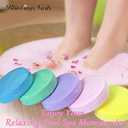 Foot Bath Bombs with 5 Foot Files - 5 Scented Foot Soak Tablets for Dry Cracked Heels, Callus Remover Tool Kit, Relaxing Spa Pedicure Set for Home, Gift for International Women's Day (Bnffb001)